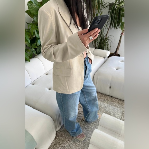 OAK + FORT Cream Blazer - Picture 12 of 15